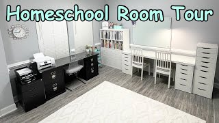 Homeschool Room Tour 2023 - 2024 🤍 NEW curriculum organization and updates - IKEA Kallax and Alex