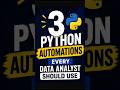 3 Python Automations Every Data Analyst Should Use in 2026
