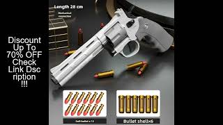 Revolver Soft Bullet Toy for Kids Gun with Ejecting Revolver One-Key Detachable Pistol Continuous Sh screenshot 1