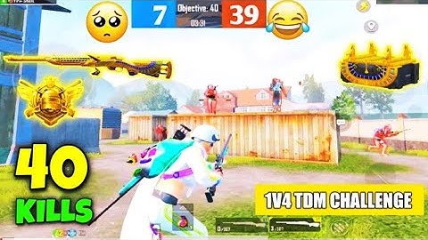 Solo 40 Kills in 1v4 TDM Match | They Challenged Me for 1v4 TDM Sniper Only #dittogaming