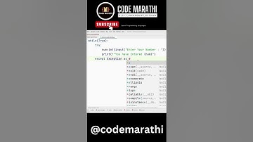 Check whether the value taken from user is integer or not in python @codemarathi #python