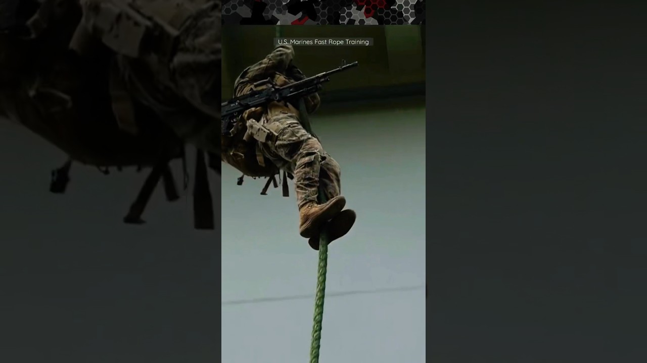 Sliding Down Rope Training