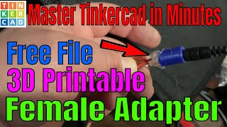 A 3D Printable Tinkercad Dc Adapter Female Plug Free File Too