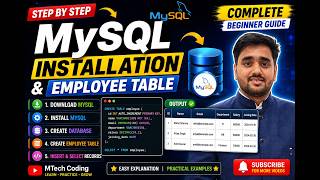 How to Download &amp; Install MySQL | Create Employee Table | MySQL Tutorial | Hindi