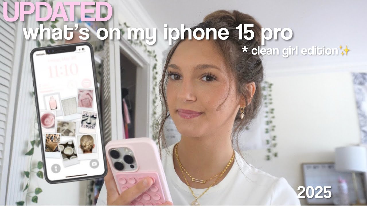ЧТО НА МОЕМ IPHONE 15 PRO НА ЛЕТО 2025 🌷🏝️(версия для чистых девушек)