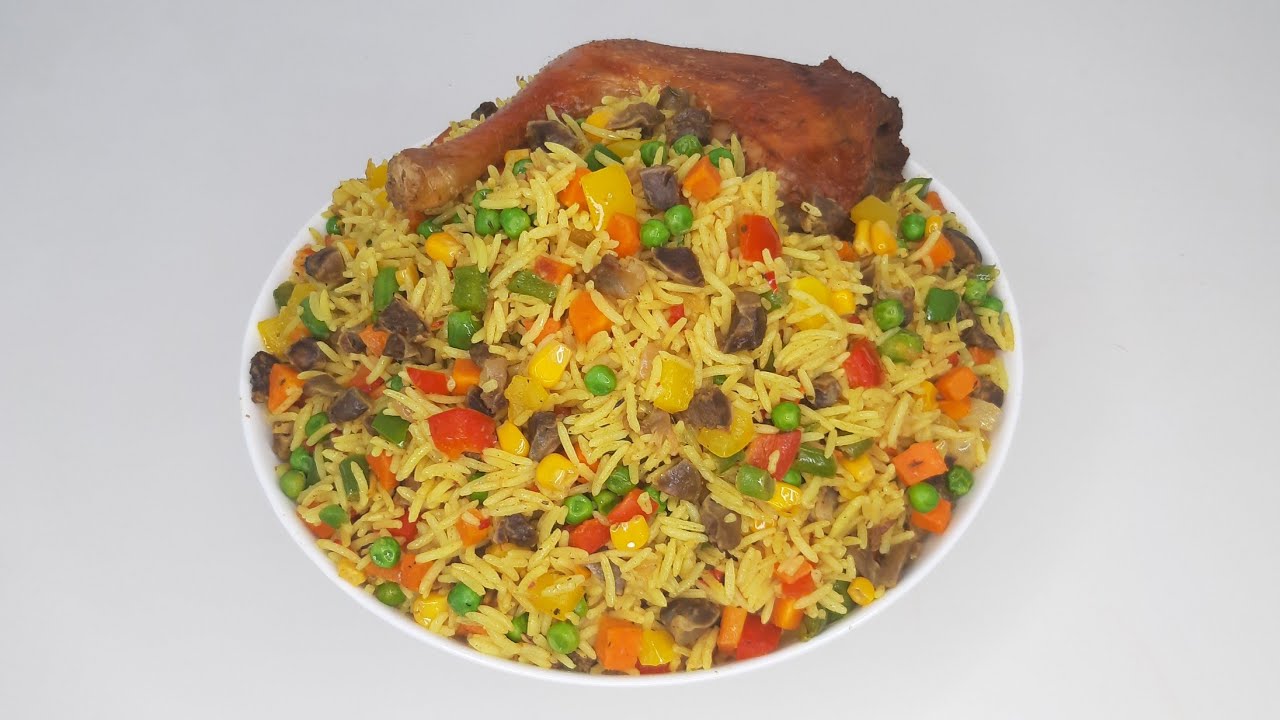 Nigerian Chicken Fried Rice Recipe| Tasty City! - YouTube
