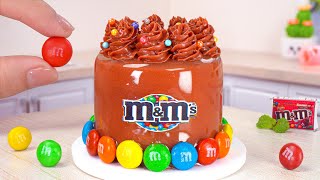 Rainbow Chocolate Cake 🌈 Satisfying Miniature Chocolate Cake Decorating With M&M Candy | Tiny Cakes