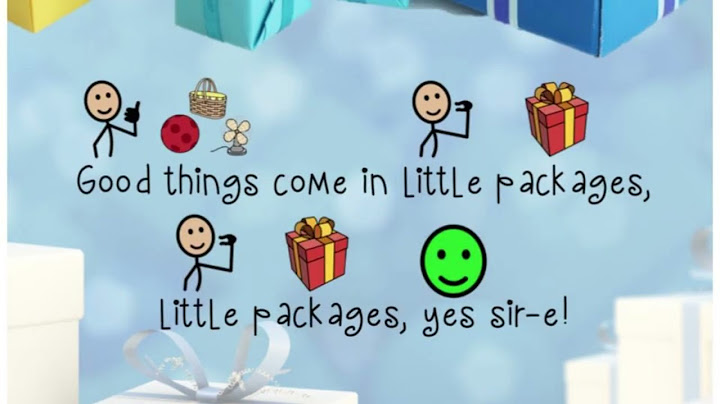 Good Things Come in Little Packages lyric video