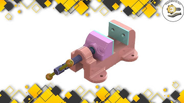 #006 How You Can design Bench vise design By SolidWorks