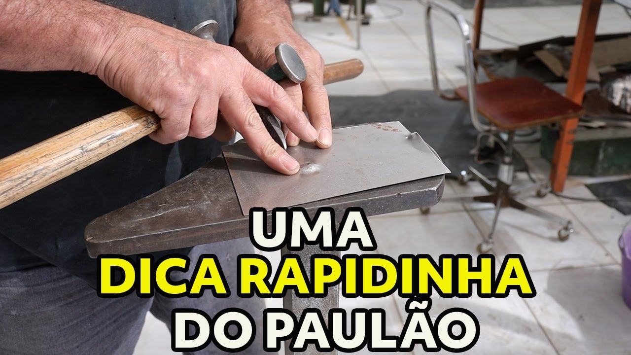 COMO ENCOLHER CHAPA, COM MARTELO E TASSO!!