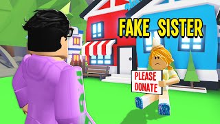 She Pretended To Be My Sister For FREE PETS In Adopt Me! (Roblox)