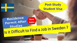 Sweden | Residence Permit After Studies | Sweden Post-Study Visa