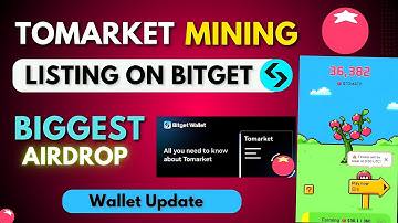 ToMarket Airdrop || ToMarket App Telegram Airdrop Tomato || Tomarket Listing On Bitget Exchange