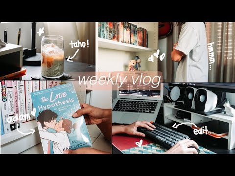 weekly vlog || productive days, plates, book finds, kdramas and food!