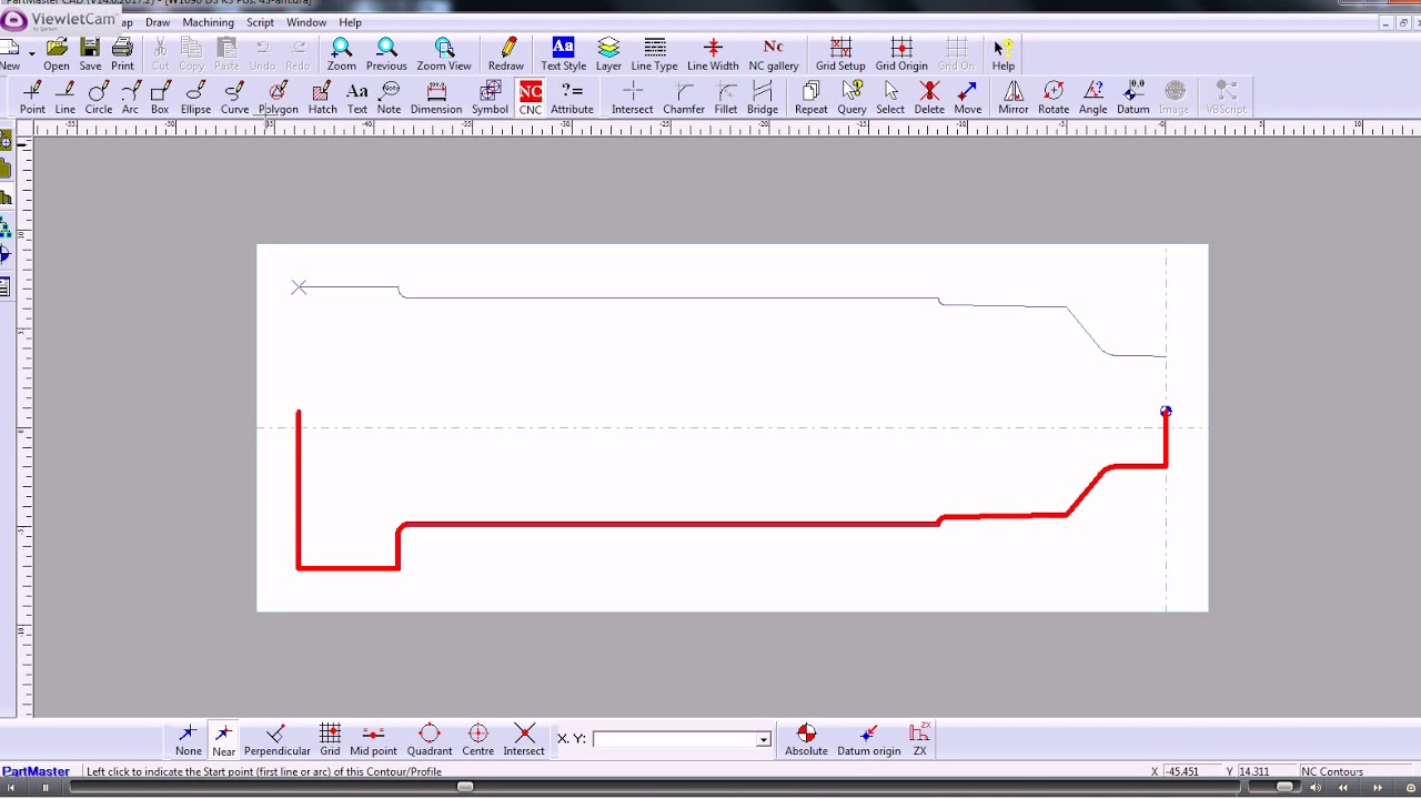 Dolphin PartMaster CADCAM- STEP Import Turning an injector pin