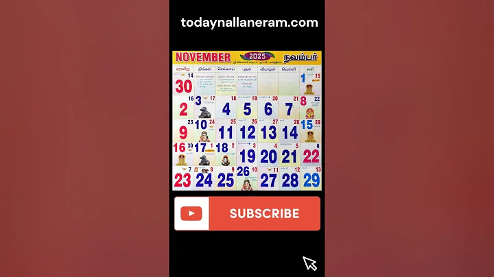 2025 November Month Tamil Calendar Dates, Subha Muhurtham, Amavasai, Pournami, Festivals #november