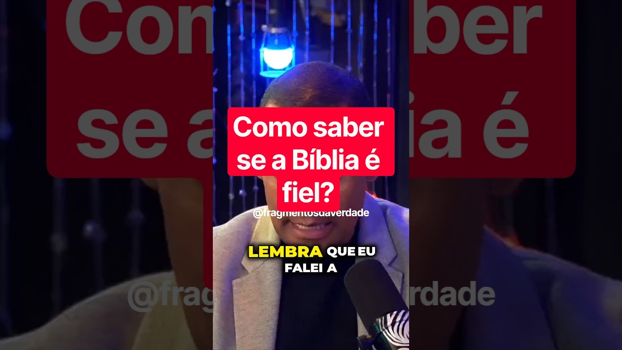 Como saber se a Bíblia é fiel? #shorts