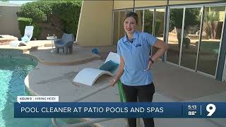 Hiring Heidi: Pool cleaner with Patio Pools and Spas