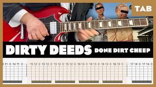 AC/DC - Dirty Deeds Done Dirt Cheap - Guitar Tab | Lesson | Cover | Tutorial