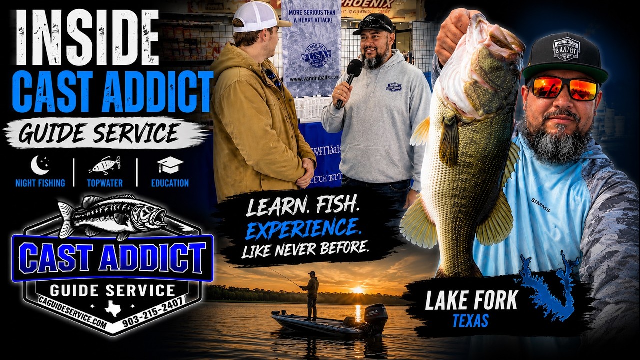 Night Fishing, Topwater & Big Bass Behavior | JJ Hall Cast Addict Fishing Guide Interview