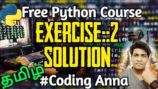 Exercise #2 :: Dictionaries Questions solutions || Free Python Course || Coding Anna
