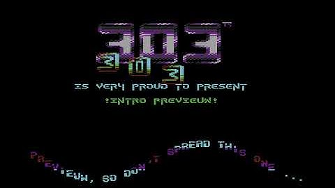C64 Intro:  1990 , 303 intro