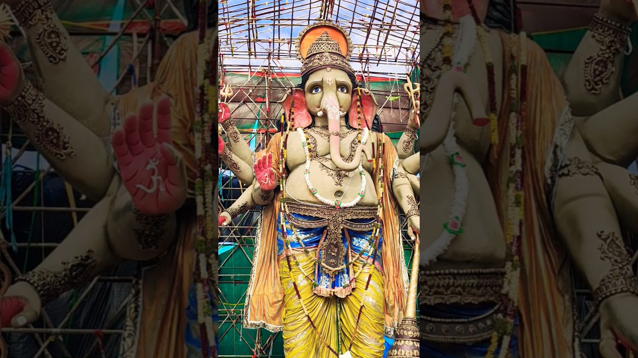 Nagole 2nd Tallest Ganesh 2025 | Visarjan Preparations Begin | Hyderabad Ganesh Utsav 