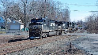Conrail Defect Detector in Action with a Critical Alarm on an NS Train.