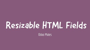 43. How To Enable Resizable Option For Html Field In Odoo || Odoo 15 Development Tutorials