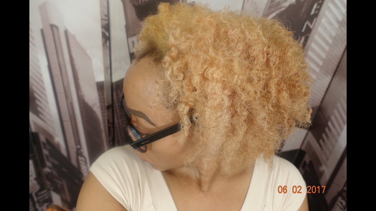 Natural Hair How to Bleach hair and Tone and Color Correct Tutorial