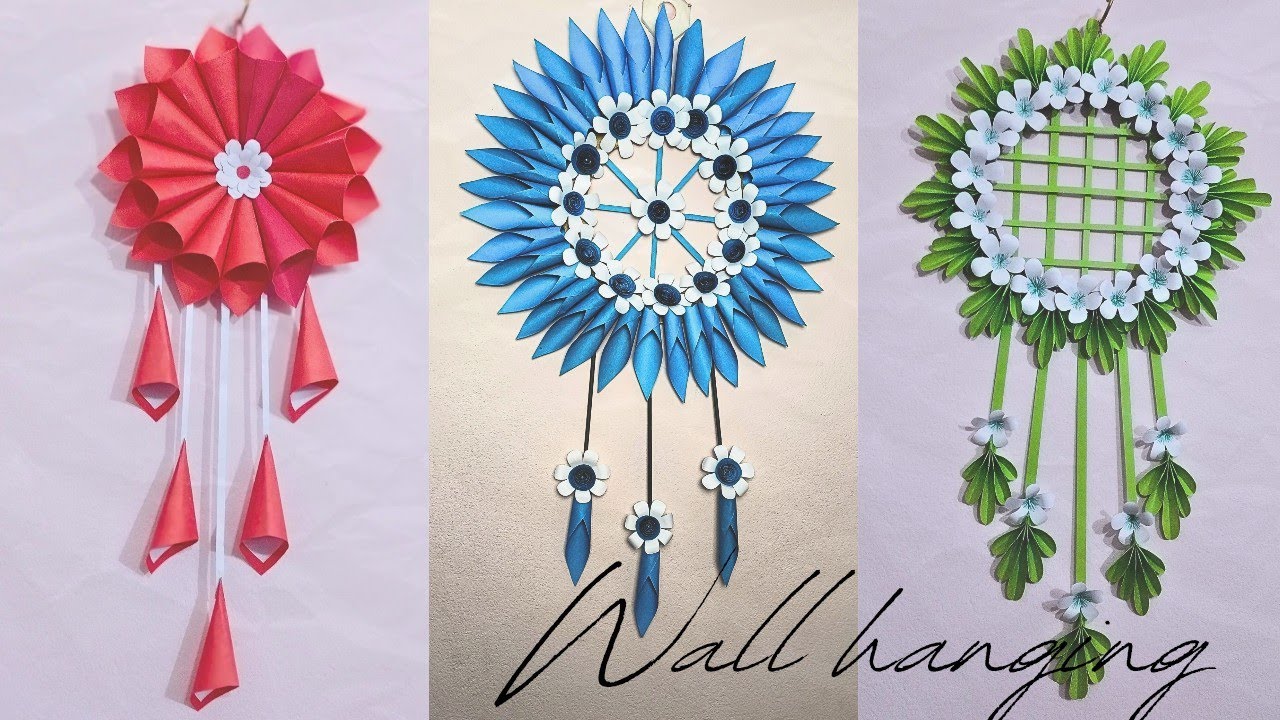Beautiful Wall Hanging with Paper |রঙিন কাগজ দিয়ে সুন্দর ওয়াল হ্যাঙ্গিং তৈরি করুন 