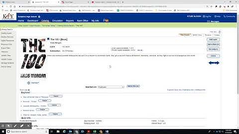 Browsing the Library Catalog to Place a Hold