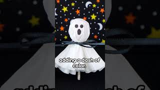 Coffee Filter Ghost Lollipop diy craft #diy