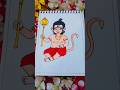 Cute Hanuman ji drawing 🙏🌺🪷🌸✨️🎨#art #painting #shorts #trendingshorts