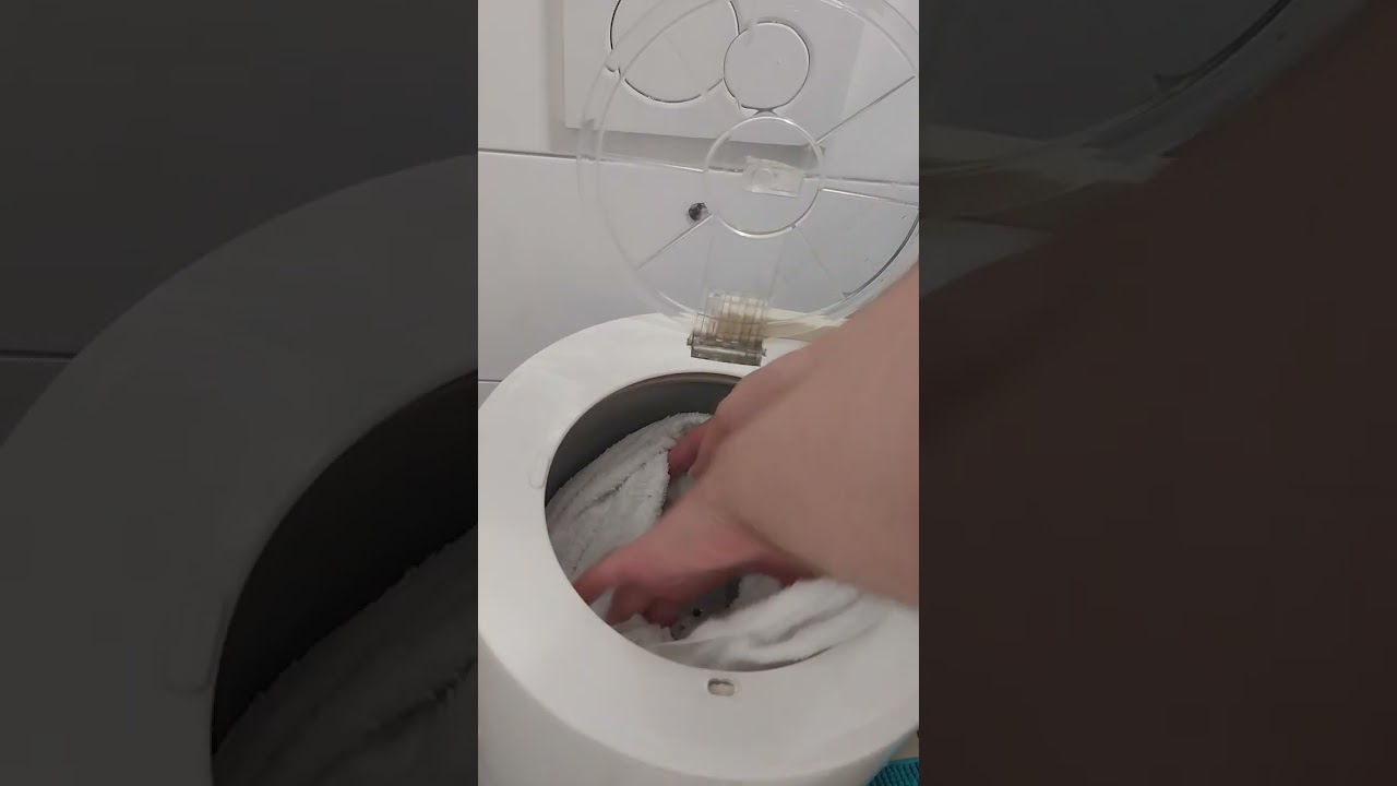 Wäscheschleuder TS66 Monsator - in Aktion (großes Badetuch)