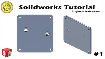 Solidworks Tutorial for Beginners | Solidworks Tutorials | " BASE PLATE " | Part 01