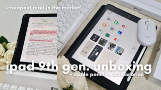 unboxing ☻ ipad 9th gen + accessories