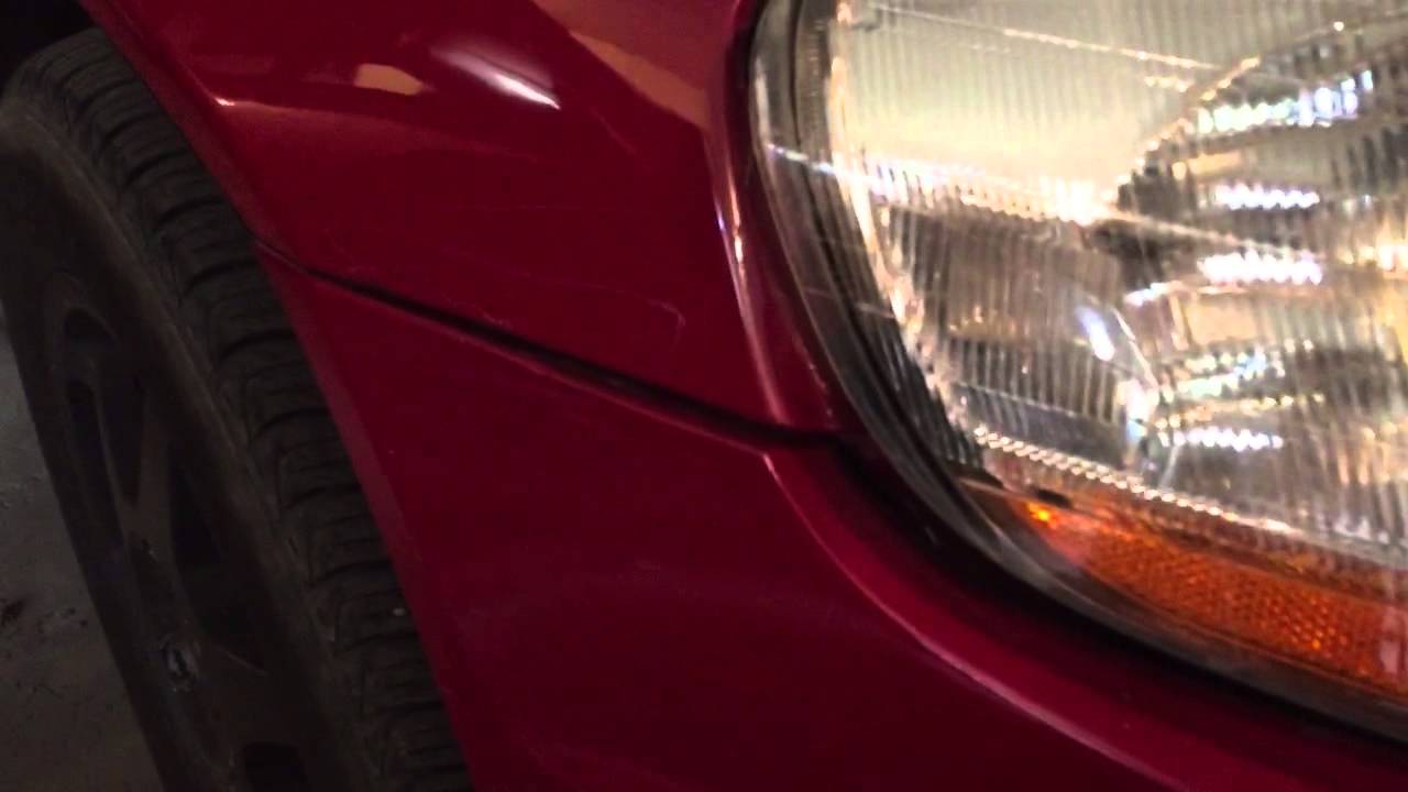 Honda Accord Bumper Bumper Conversion Painted - YouTube