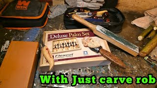 Live Knife Wood Carving With   @justcarverob