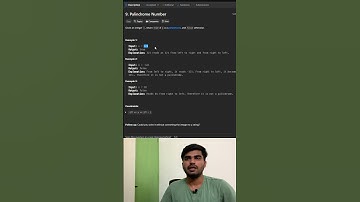 Palindrome Number | Leetcode problem 9 | Tamil Explanation