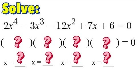 Solving Polynomial Equation by Factoring (Part 2)
