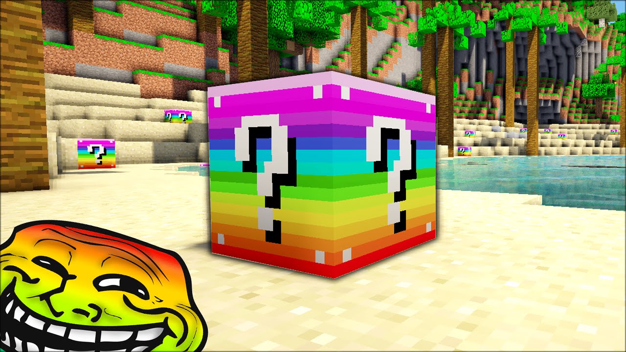 NEW LUCKY BLOCK RAINBOW PARADISE ISLAND! (Minecraft Mods 