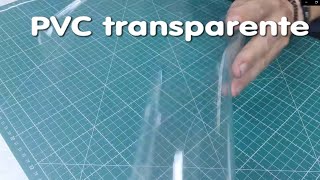Plástico para manualidades transparente fino fácil de coser y cortar