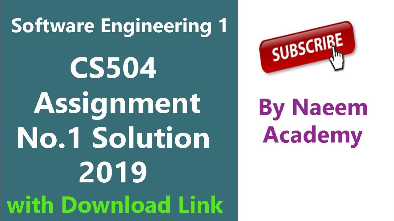 CS504 Assignment 1 Solution 2019 (software Engineering I)