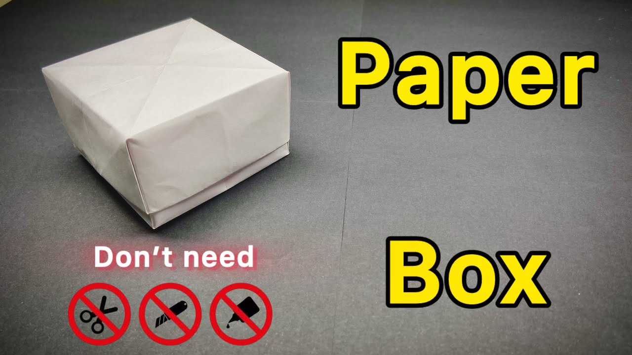 How to Make a Paper Box | Easy Origami Gift Box Tutorial - YouTube