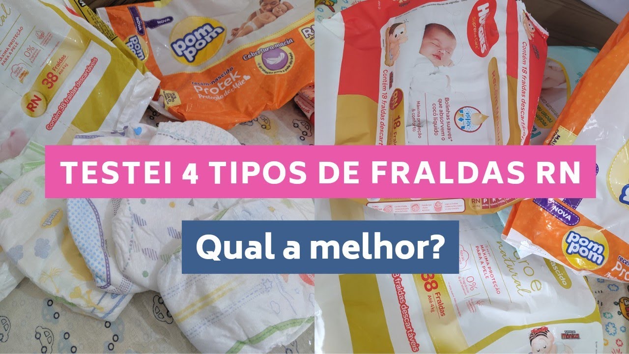 COMPARANDO FRALDAS PARA RECÉM-NASCIDO, QUAL A MELHOR? - YouTube