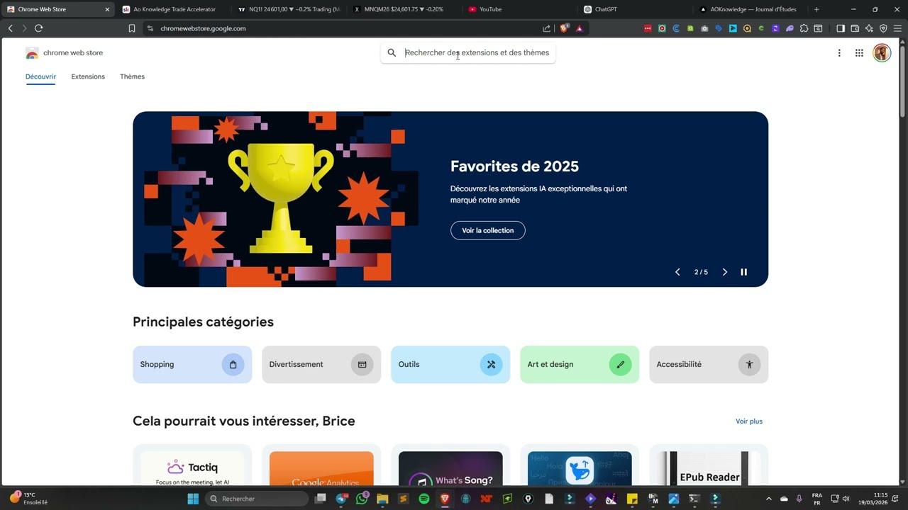 Premier aperçu de l'application de journaling