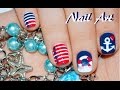 Морской дизайн ногтей / Nautical Nail Art / MixStyleCappuccino