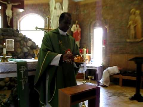 Mass in the Chapel of the Sacred Heart Metamora on 06182011.AVI