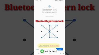 Bluetooth pattern lock  new pattern lock in 2023|| #patternlock #gameplay#pattern #newpattern#screen screenshot 3